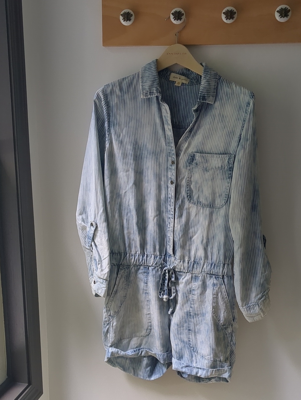 Cloth & Stone Small Blue Stripe Romper